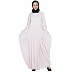 Pleated travel abaya dress- Light-Pink color